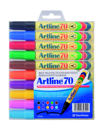 Marker Artline 70 Permanent 10-sæt