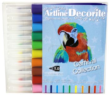 Artline Decorite bullet pastel 10-sæt