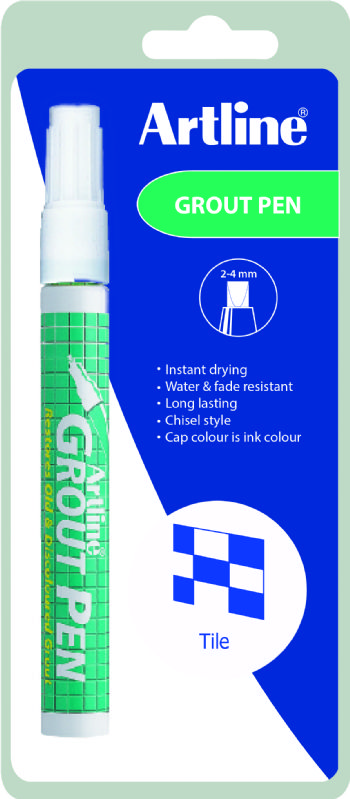 Marker Artline 419 Grout Pen hvid 1/Blister