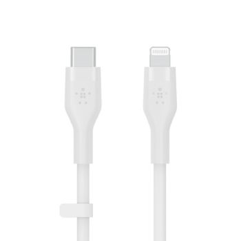 BOOST CHARGE USB-C to LTG Silicon 2m, White