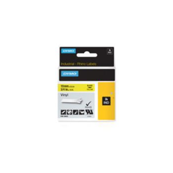 Tape Rhino 19mmx5,5m vinyl black/yellow