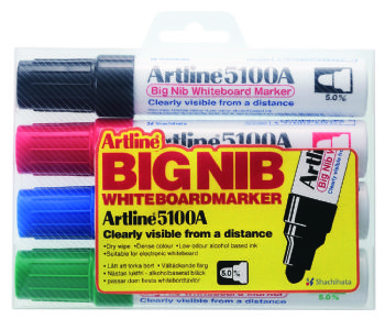 Whiteboard Marker Artline 5100A BIG 4-sæt