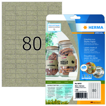 Herma etiket Silphie 35,6x19,6 kraftpapir (1600)