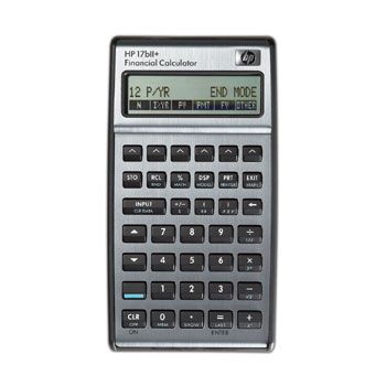 HP 17BII+ financial calc. (INT manual)