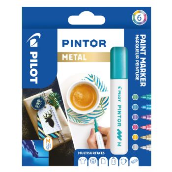 Marker Pintor Medium Metal Mix 1,4 ass (6)