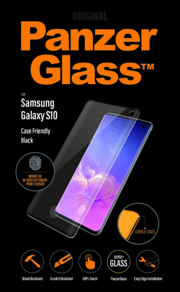 PanzerGlass Samsung Galaxy S10 Fingerprint, Black (CaseFrien