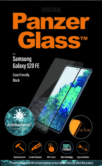 PanzerGlass Samsung Galaxy S20 FE Case Friendly AB, Black