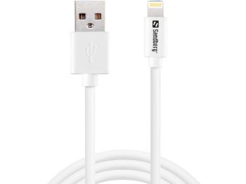 Sandberg USB-A to Lightning SAVER, White (1m)