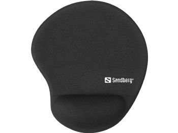 Sandberg Gel Mousepad Wrist Rest, Black (BULK)