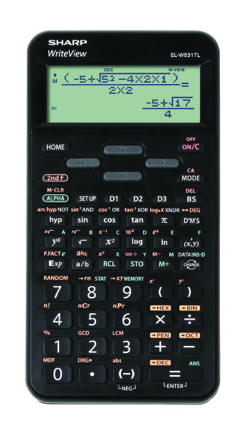 Sharp scientific calculator EL-W531TL sort