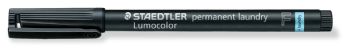 Marker Lumocolor Perm Textil 0,6mm sort blister