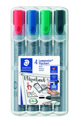 Marker Lumocolor flipchart rund 2mm ass (4)