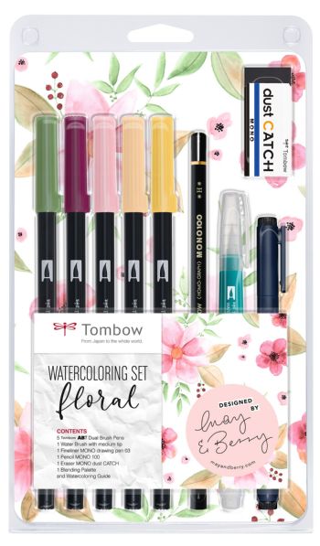 Marker Tombow ABT Dual Brush sæt Floral (9)