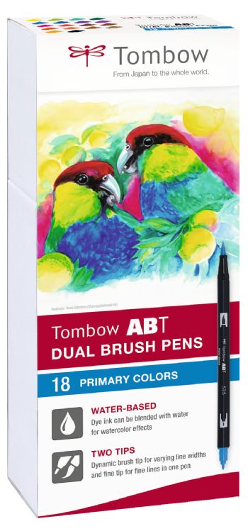 Marker Tombow ABT Dual Brush 18P-1 Basic 1 (18)