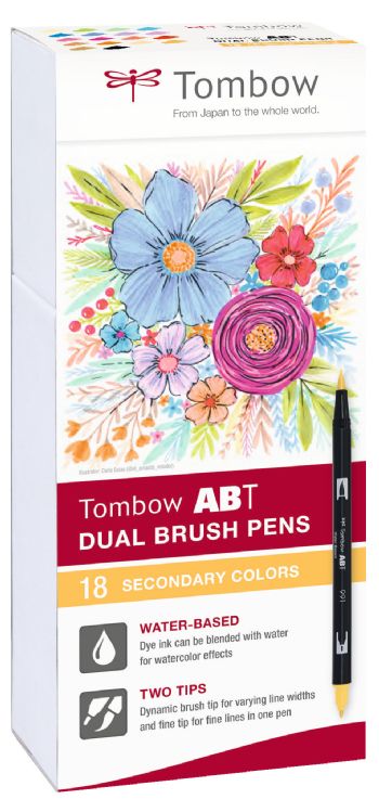 Marker Tombow ABT Dual Brush 18P-2 Basic 2 (18)