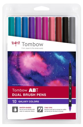 Marker Tombow ABT Dual Brush Galaxy Colours (10)