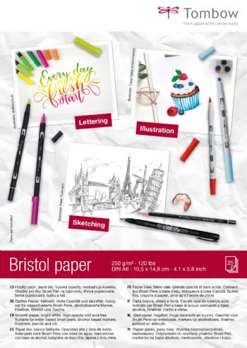 Skitseblok Tombow Bristol A6 250g 25ark