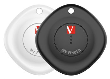 Verbatim My Finder Bluetooth Tracker, Black/White (2-pack)