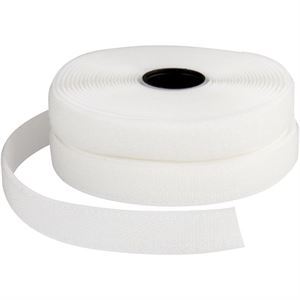 Selvklæbende burretape velcro (Hook) 20 mm 5 meter hvid